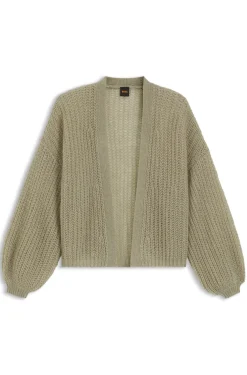 Relaxed-Fit Strickjacke mit offener Strickstruktur
