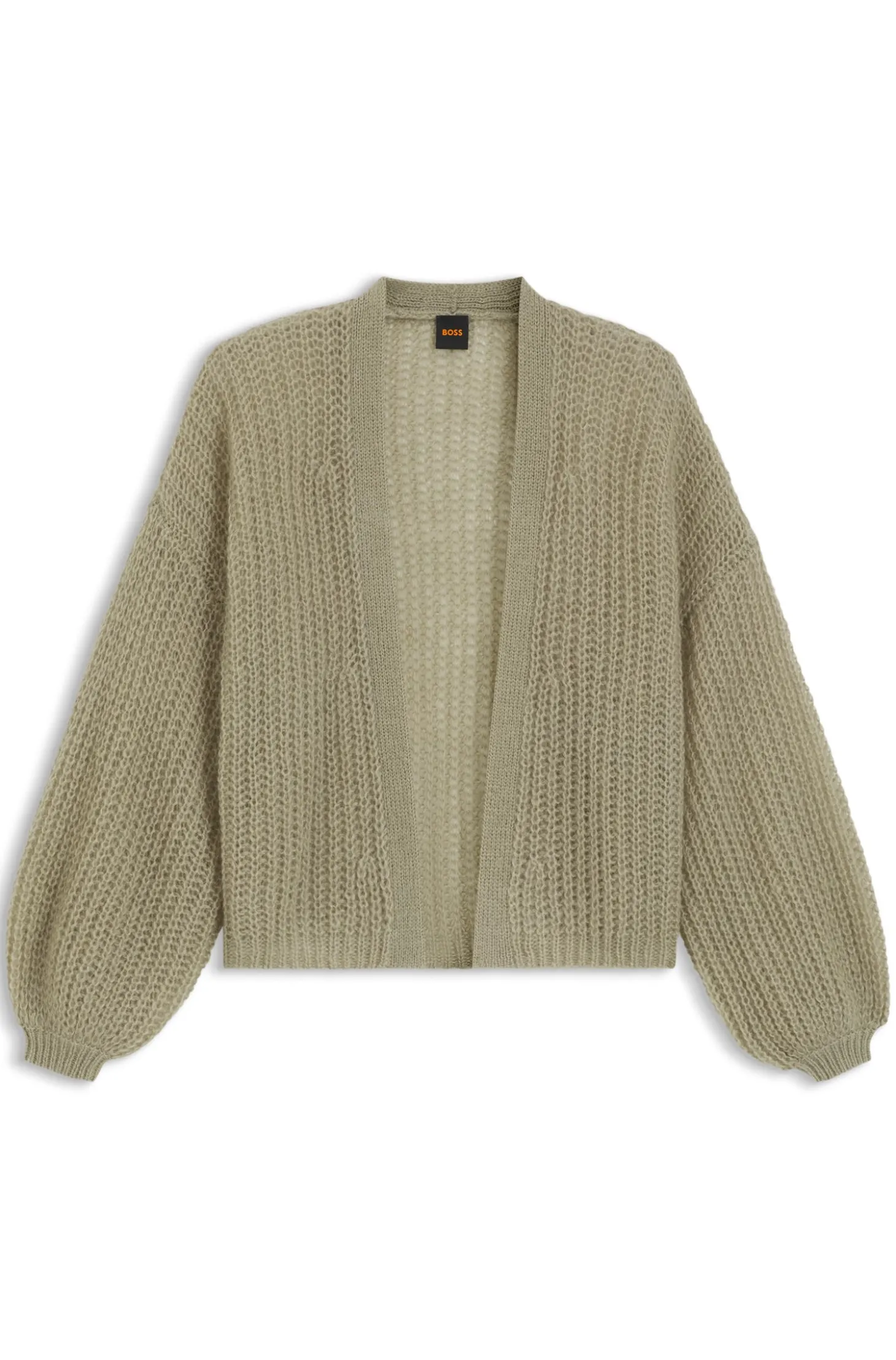 Relaxed-Fit Strickjacke mit offener Strickstruktur