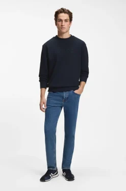 Relaxed-Fit Sweatshirt aus Baumwoll-Terry mit Logo-Stickerei