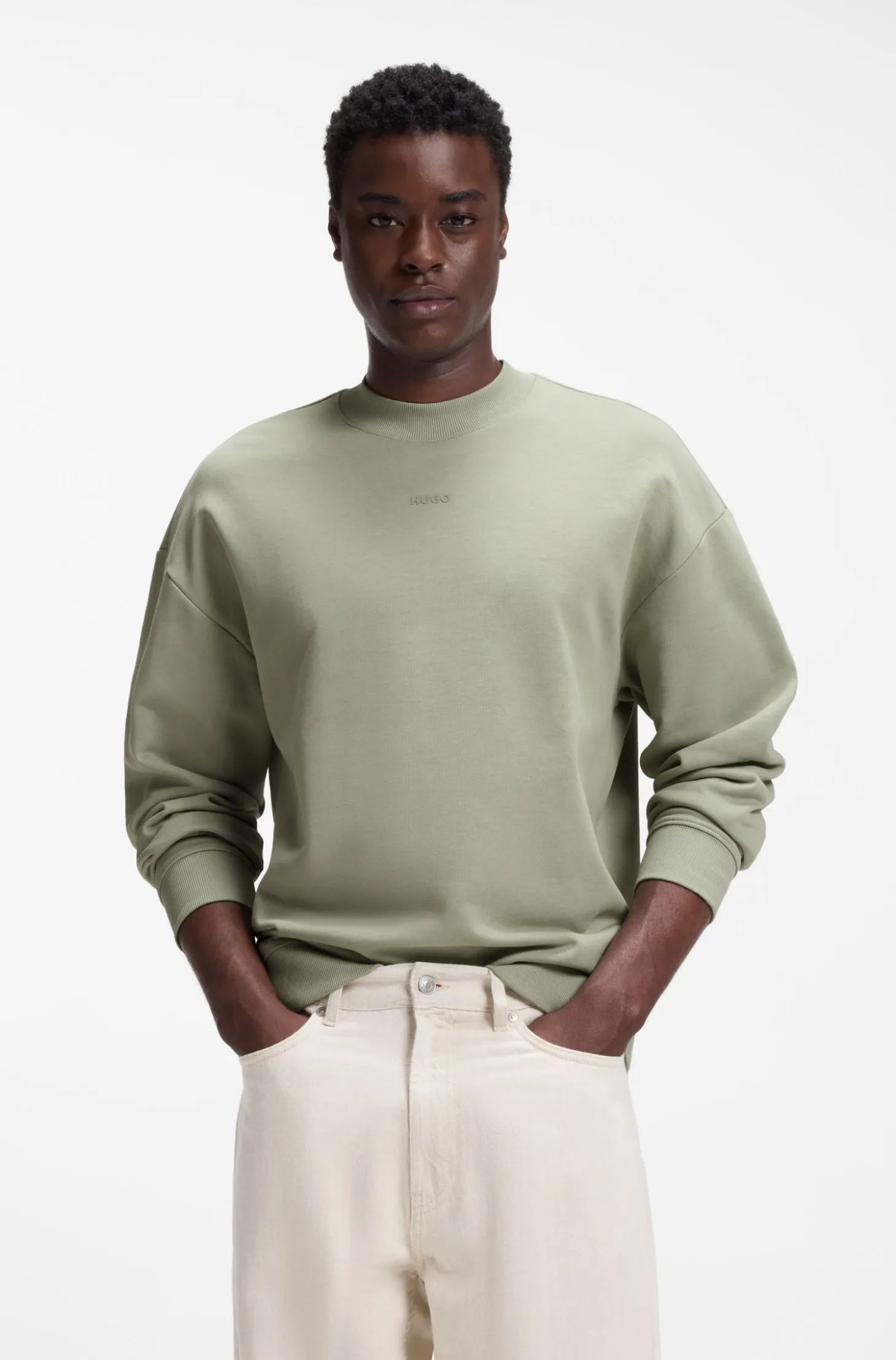 Relaxed-Fit Sweatshirt aus Baumwoll-Terry mit Logo-Detail