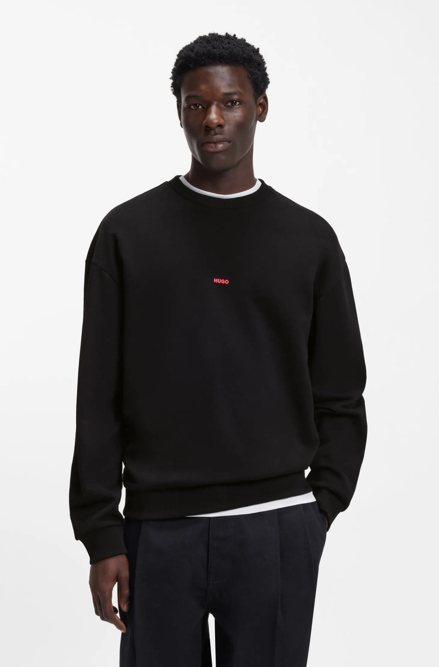Relaxed-Fit Sweatshirt aus Baumwoll-Terry mit Hunde-Artwork