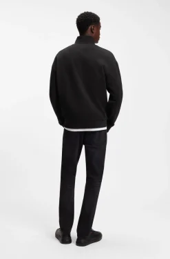 Relaxed-Fit Sweatshirt aus Baumwolle mit Troyerkragen