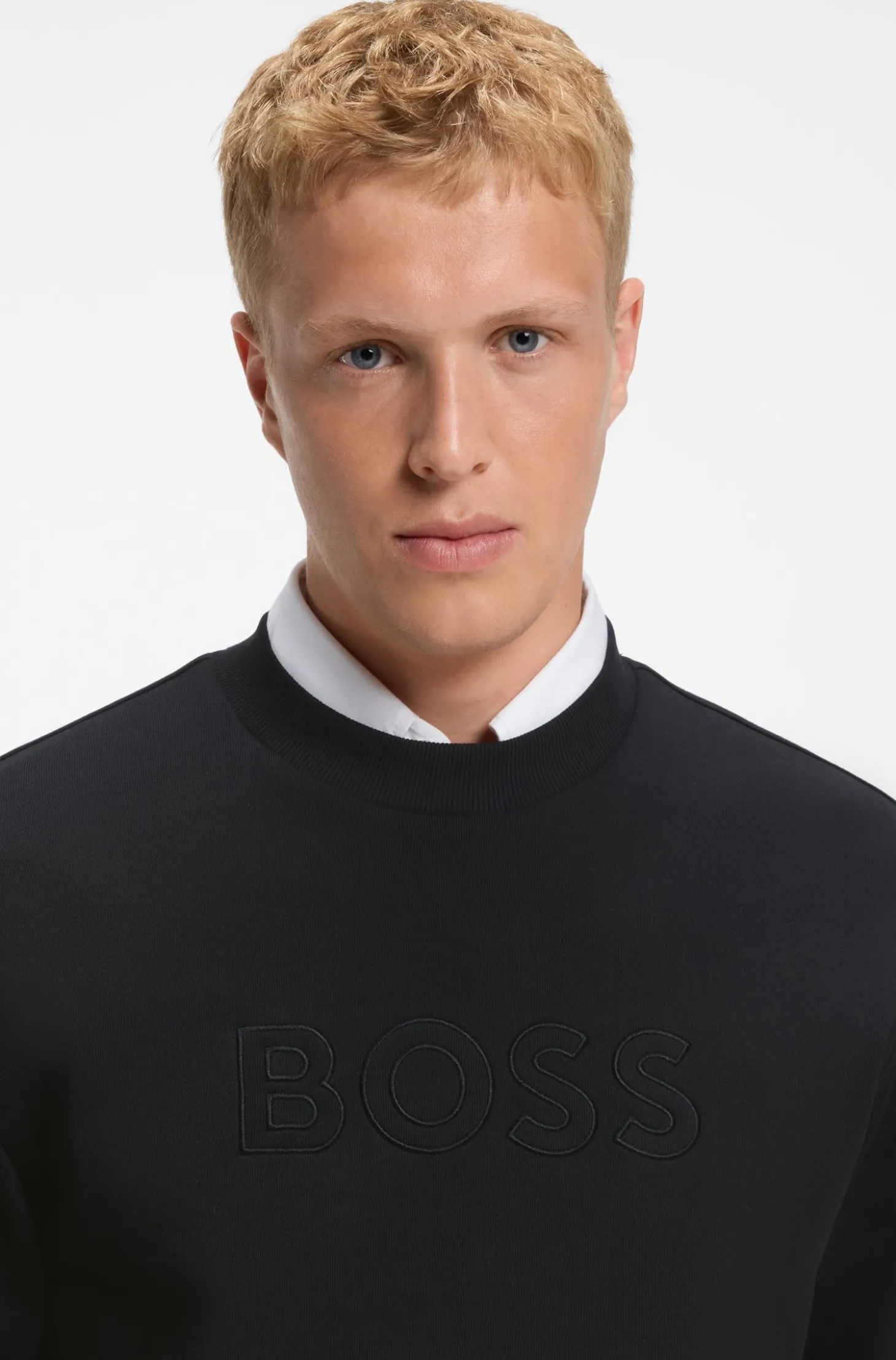 Relaxed-Fit Sweatshirt aus Baumwoll-Terry mit Logo-Stickerei