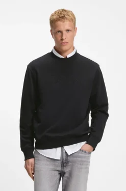 Relaxed-Fit Sweatshirt aus Baumwoll-Terry mit Logo-Stickerei