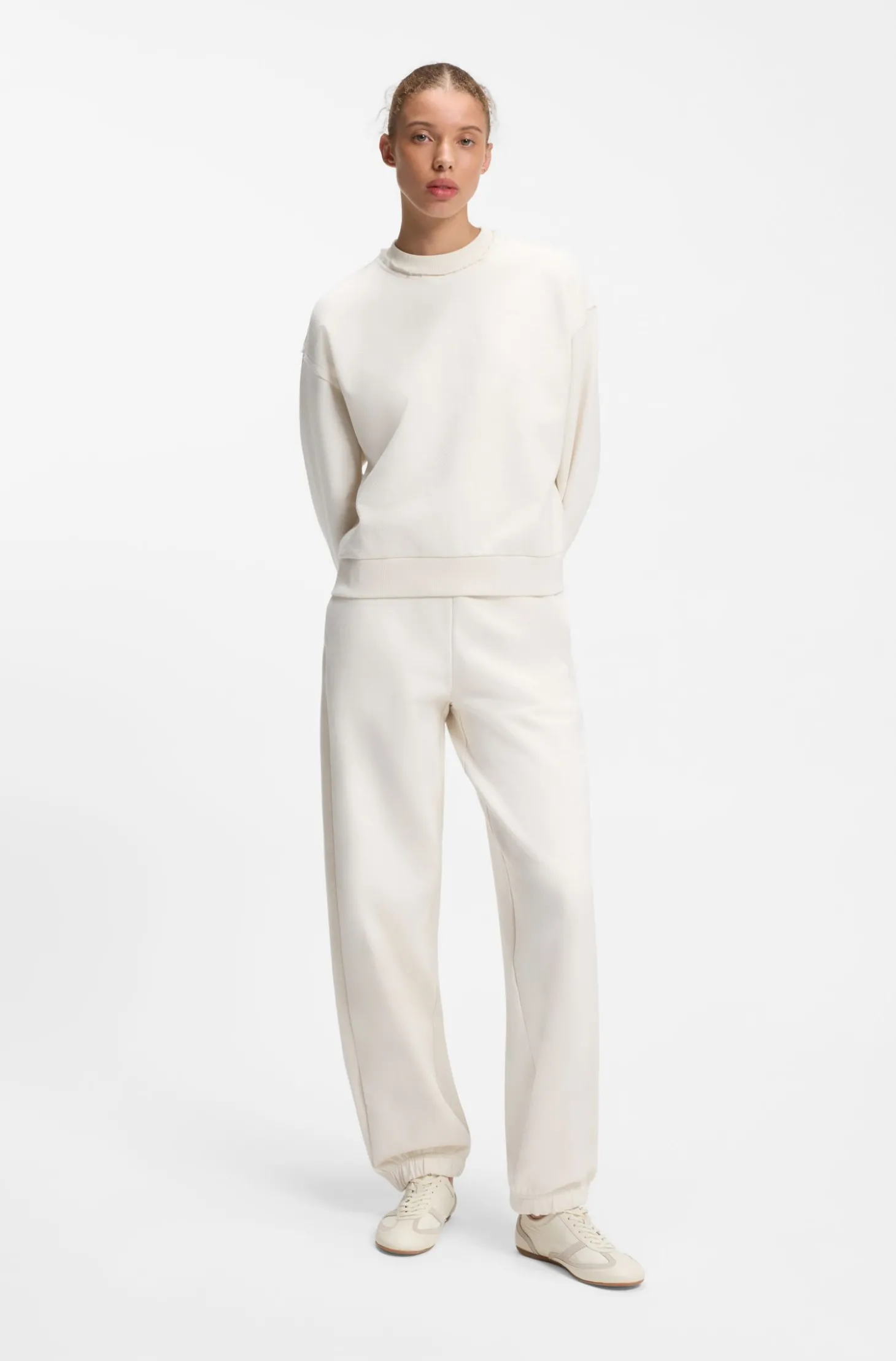 Relaxed-Fit Sweatshirt aus Baumwolle mit Logo-Stickerei