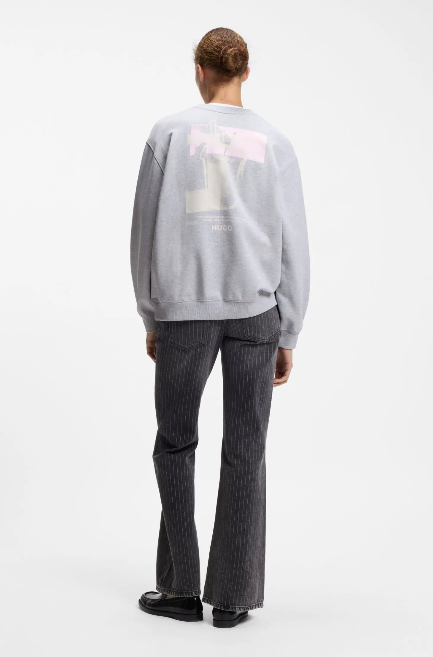 Relaxed-Fit Sweatshirt aus Baumwoll-Terry mit Grafik-Prints