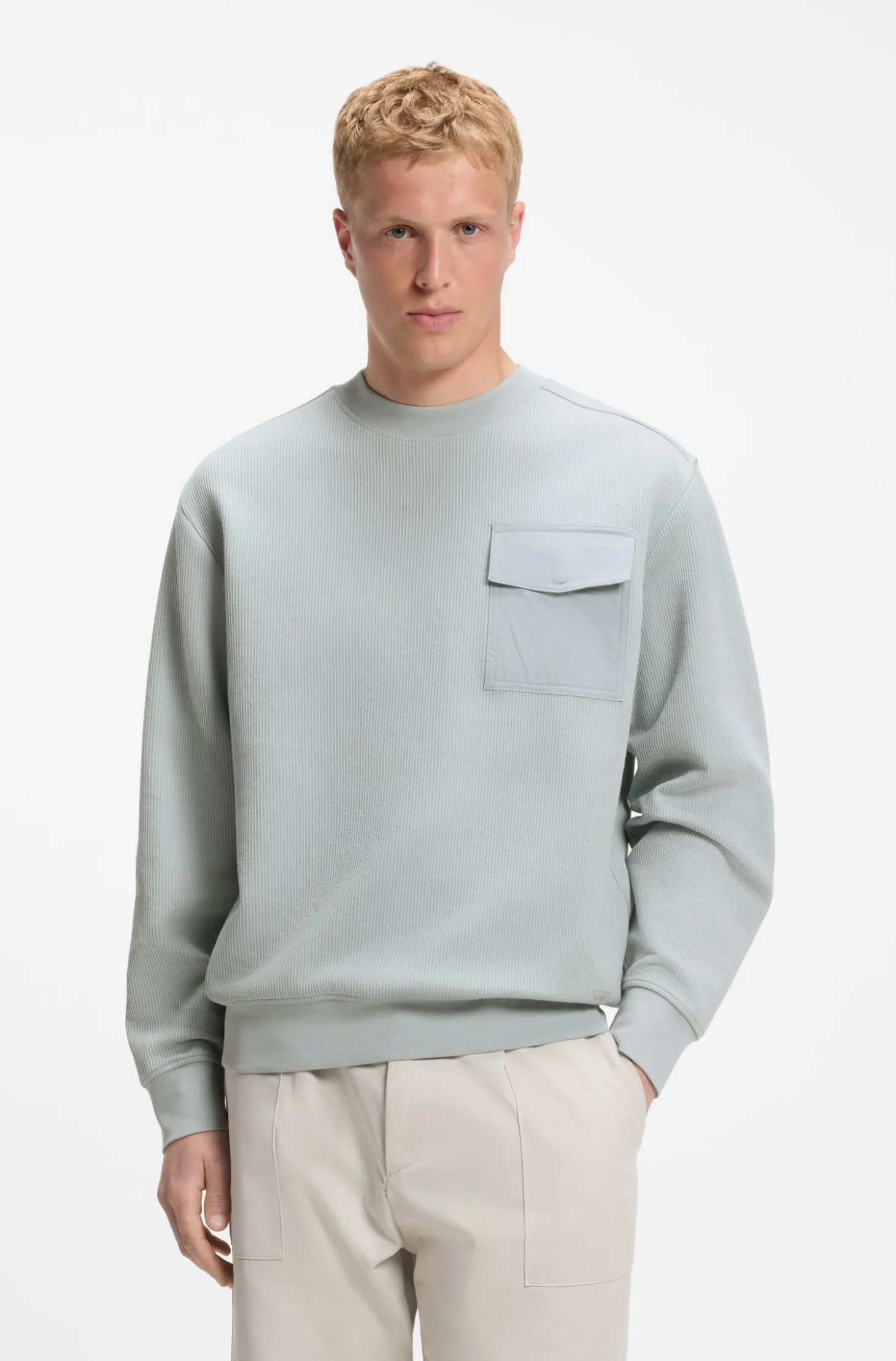 Relaxed-Fit Sweatshirt aus Stretch-Baumwolle