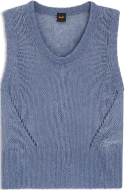Relaxed-Fit Top mit großmaschiger Strick-Struktur