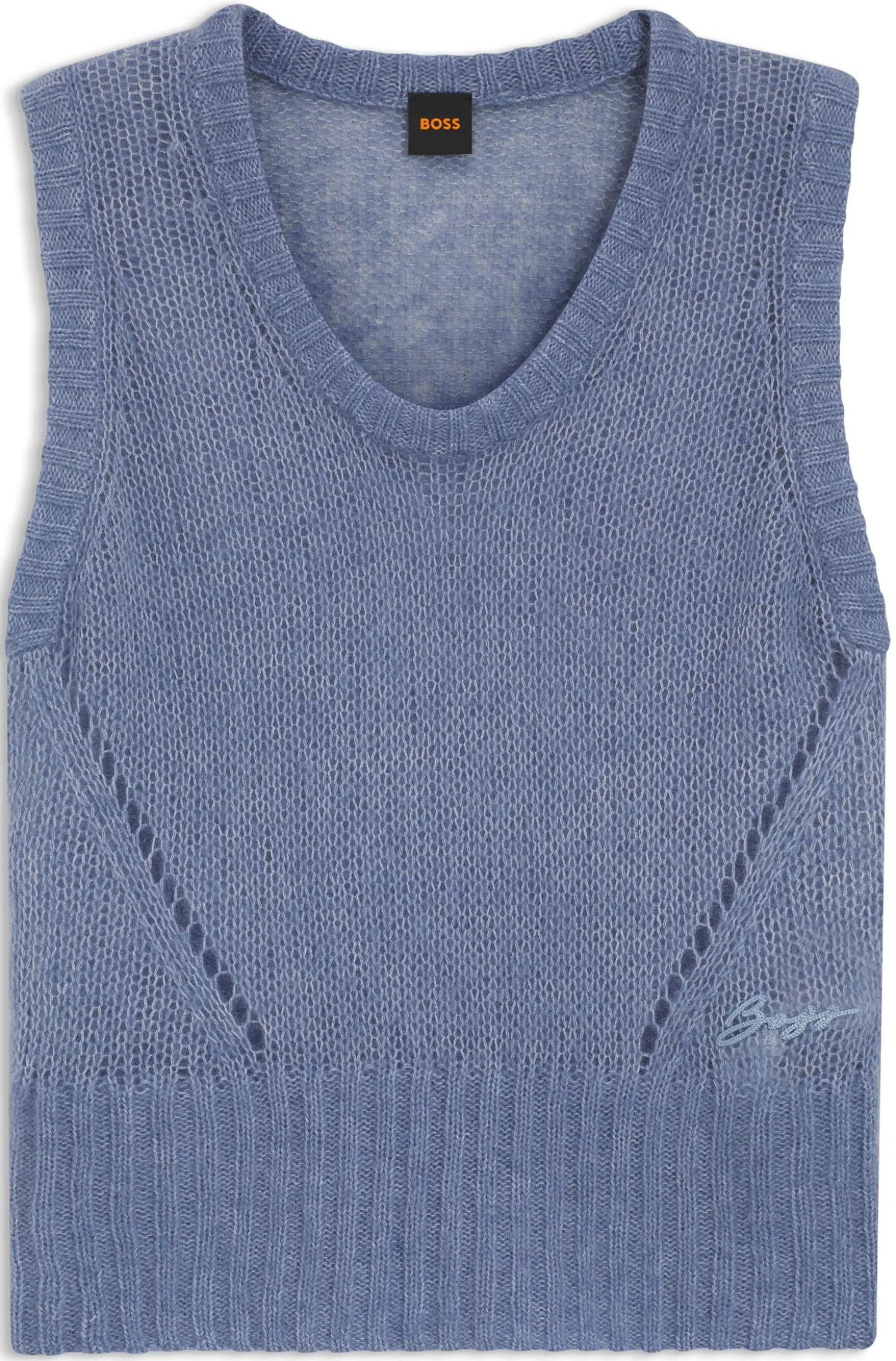 Relaxed-Fit Top mit großmaschiger Strick-Struktur