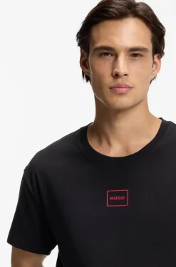 Relaxed-Fit Top mit High-Density-Logo-Print