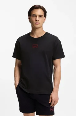 Relaxed-Fit Top mit High-Density-Logo-Print