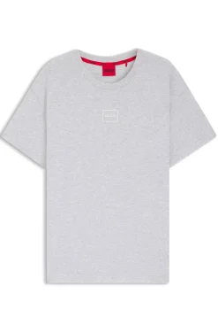 Relaxed-Fit Top mit High-Density-Logo-Print