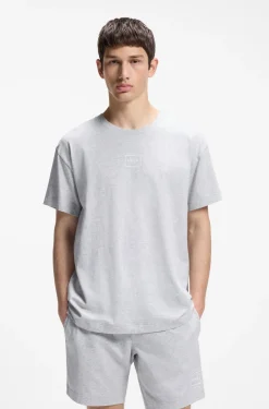 Relaxed-Fit Top mit High-Density-Logo-Print