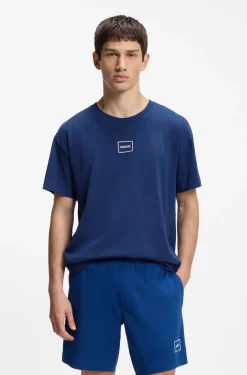 Relaxed-Fit Top mit High-Density-Logo-Print