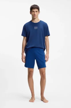Relaxed-Fit Top mit High-Density-Logo-Print