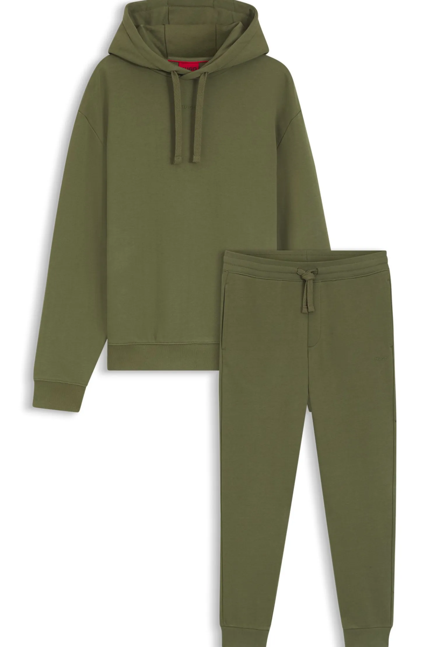 Relaxed-Fit Trainingsanzug-Set aus Baumwolle mit Logo