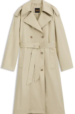 Relaxed-Fit Trenchcoat aus wasserabweisender Baumwolle mit Stretch-Anteil