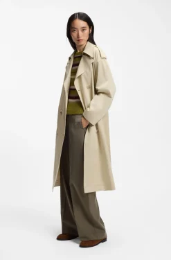 Relaxed-Fit Trenchcoat aus wasserabweisender Baumwolle mit Stretch-Anteil