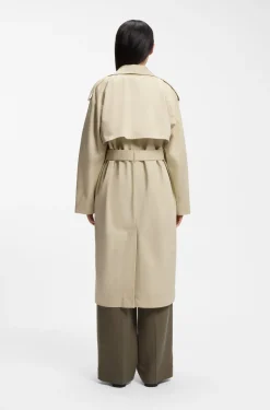 Relaxed-Fit Trenchcoat aus wasserabweisender Baumwolle mit Stretch-Anteil