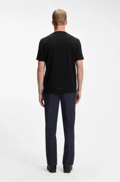 Relaxed-Fit T-Shirt aus Baumwoll-Mix mit Elasthan-Anteil