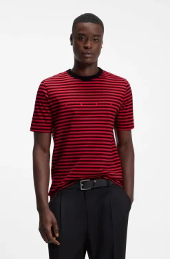 Relaxed-Fit T-Shirt aus Baumwoll-Jersey mit Streifen-Muster