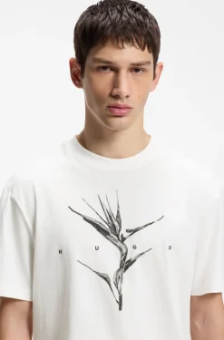 Relaxed-Fit T-Shirt aus Baumwolle mit Artwork und Logo