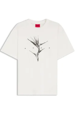 Relaxed-Fit T-Shirt aus Baumwolle mit Artwork und Logo