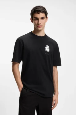 Relaxed-Fit T-Shirt aus Baumwolle mit Horror-Grafik