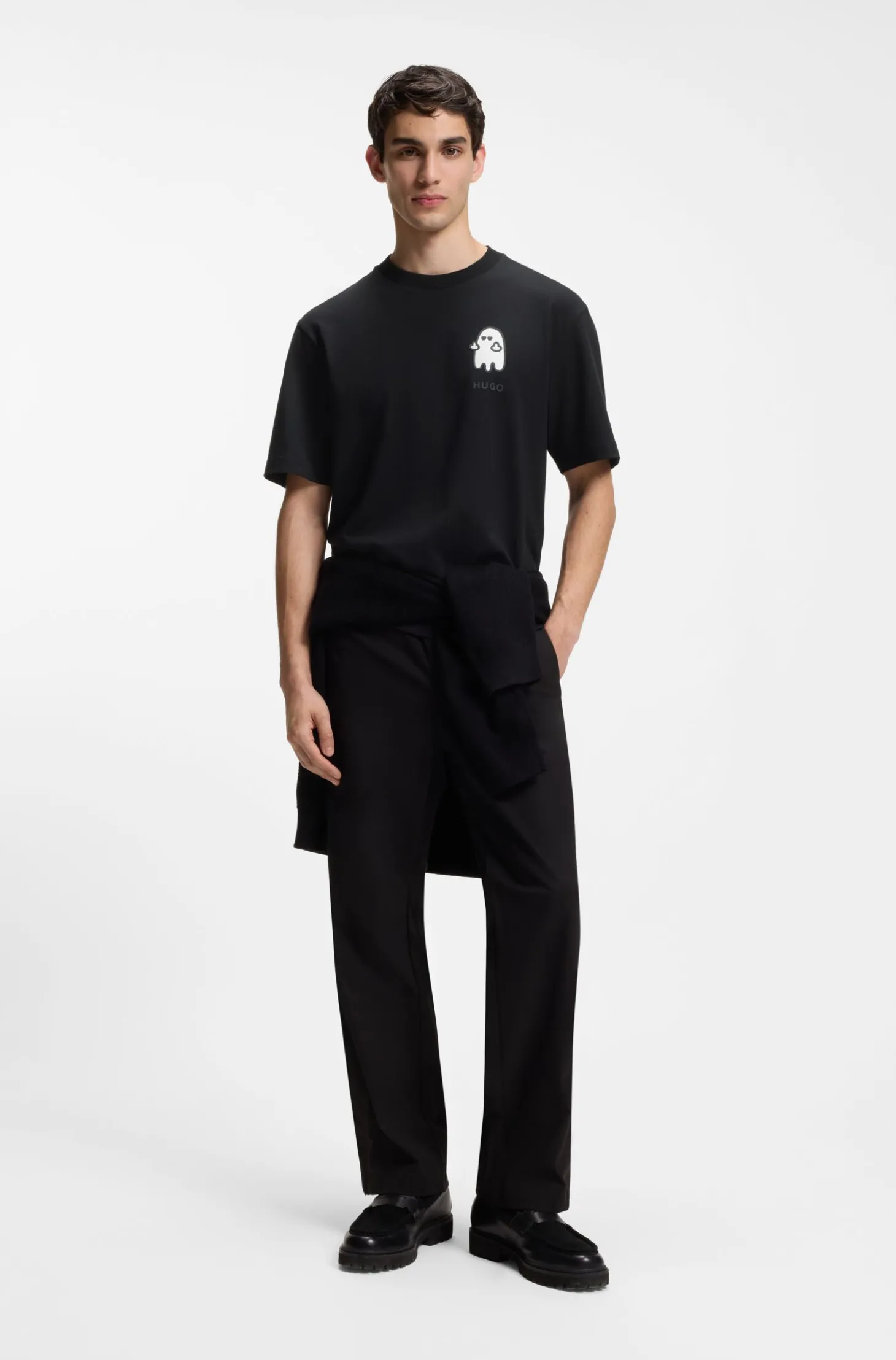 Relaxed-Fit T-Shirt aus Baumwolle mit Horror-Grafik