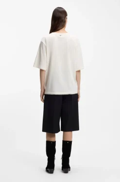 Relaxed-Fit T-Shirt aus Baumwolle mit Mesh-Details