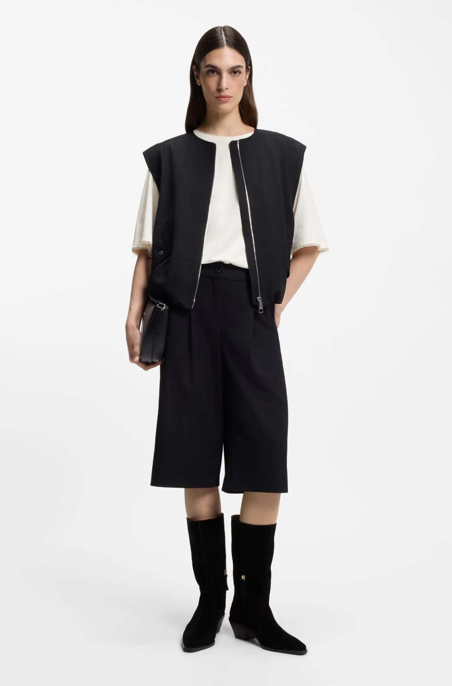 Relaxed-Fit T-Shirt aus Baumwolle mit Mesh-Details
