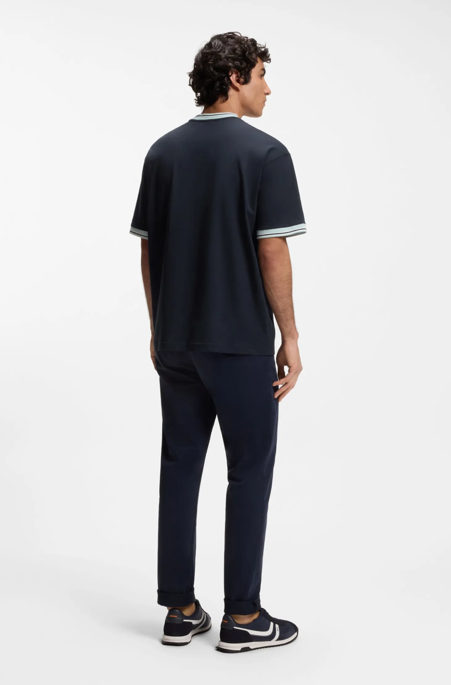 Relaxed-Fit T-Shirt aus Baumwolle mit Streifen-Dessin