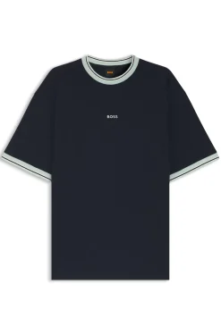 Relaxed-Fit T-Shirt aus Baumwolle mit Streifen-Dessin
