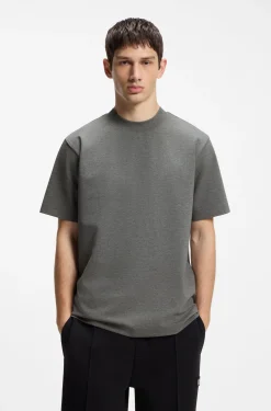 Relaxed-Fit T-Shirt aus meliertem Interlock