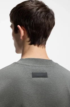Relaxed-Fit T-Shirt aus meliertem Interlock