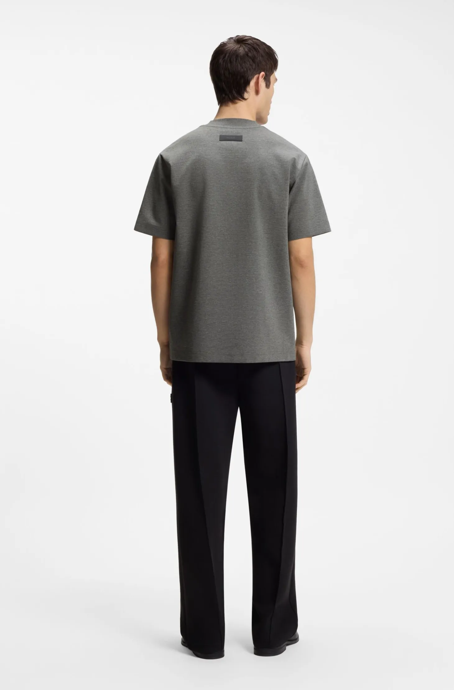 Relaxed-Fit T-Shirt aus meliertem Interlock
