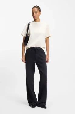 Relaxed-Fit T-Shirt aus merzerisierter Baumwolle