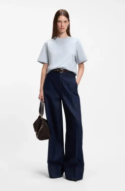 Relaxed-Fit T-Shirt aus merzerisierter Baumwolle