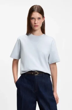 Relaxed-Fit T-Shirt aus merzerisierter Baumwolle