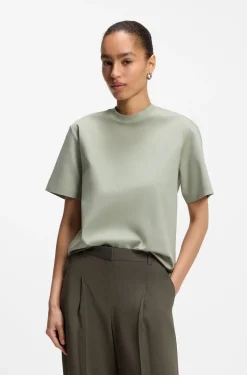 Relaxed-Fit T-Shirt aus merzerisierter Baumwolle