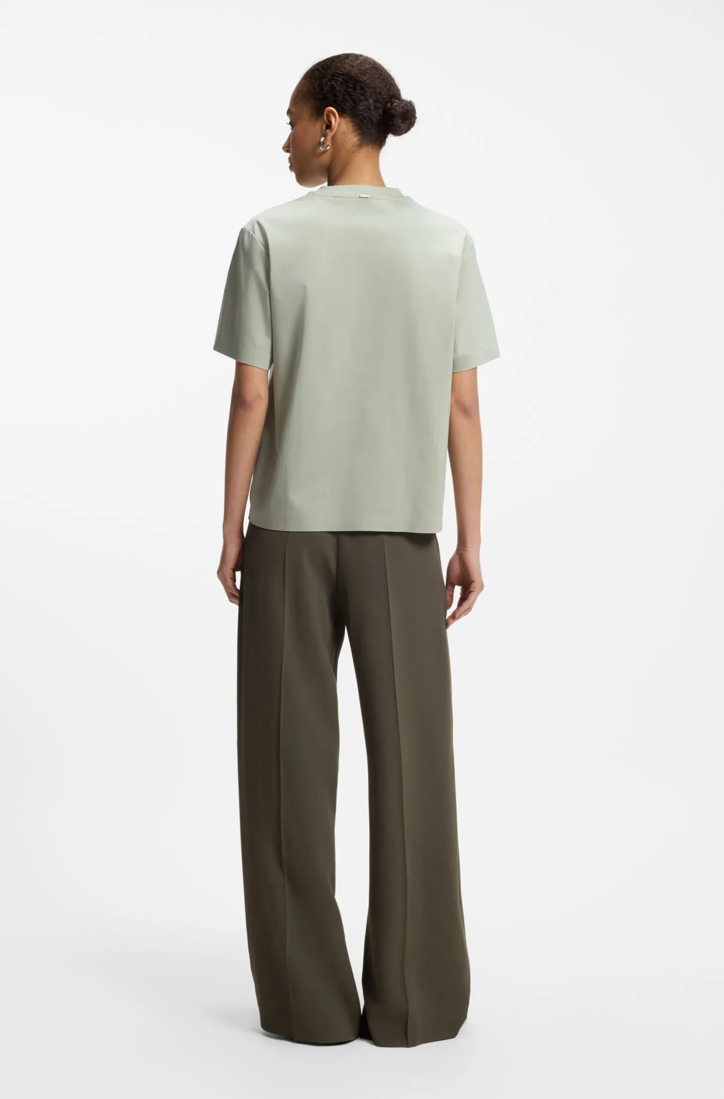 Relaxed-Fit T-Shirt aus merzerisierter Baumwolle