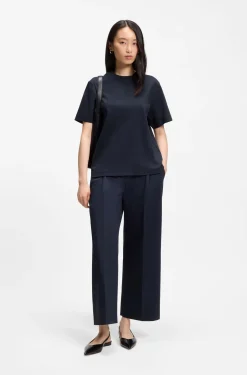 Relaxed-Fit T-Shirt aus merzerisierter Baumwolle