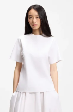 Relaxed-Fit T-Shirt aus merzerisierter Baumwolle