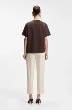Relaxed-Fit T-Shirt aus merzerisierter Baumwolle