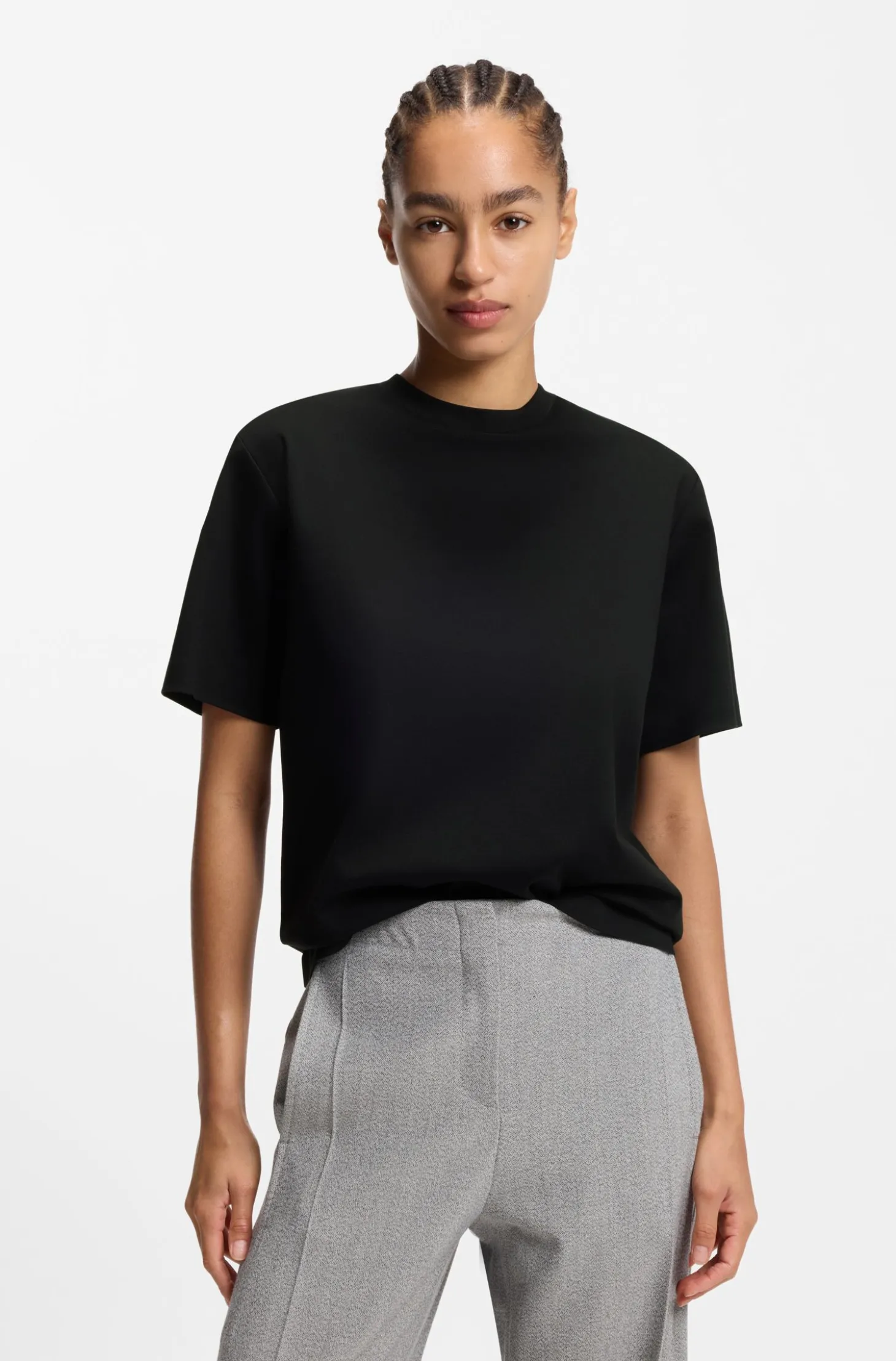 Relaxed-Fit T-Shirt aus merzerisierter Baumwolle
