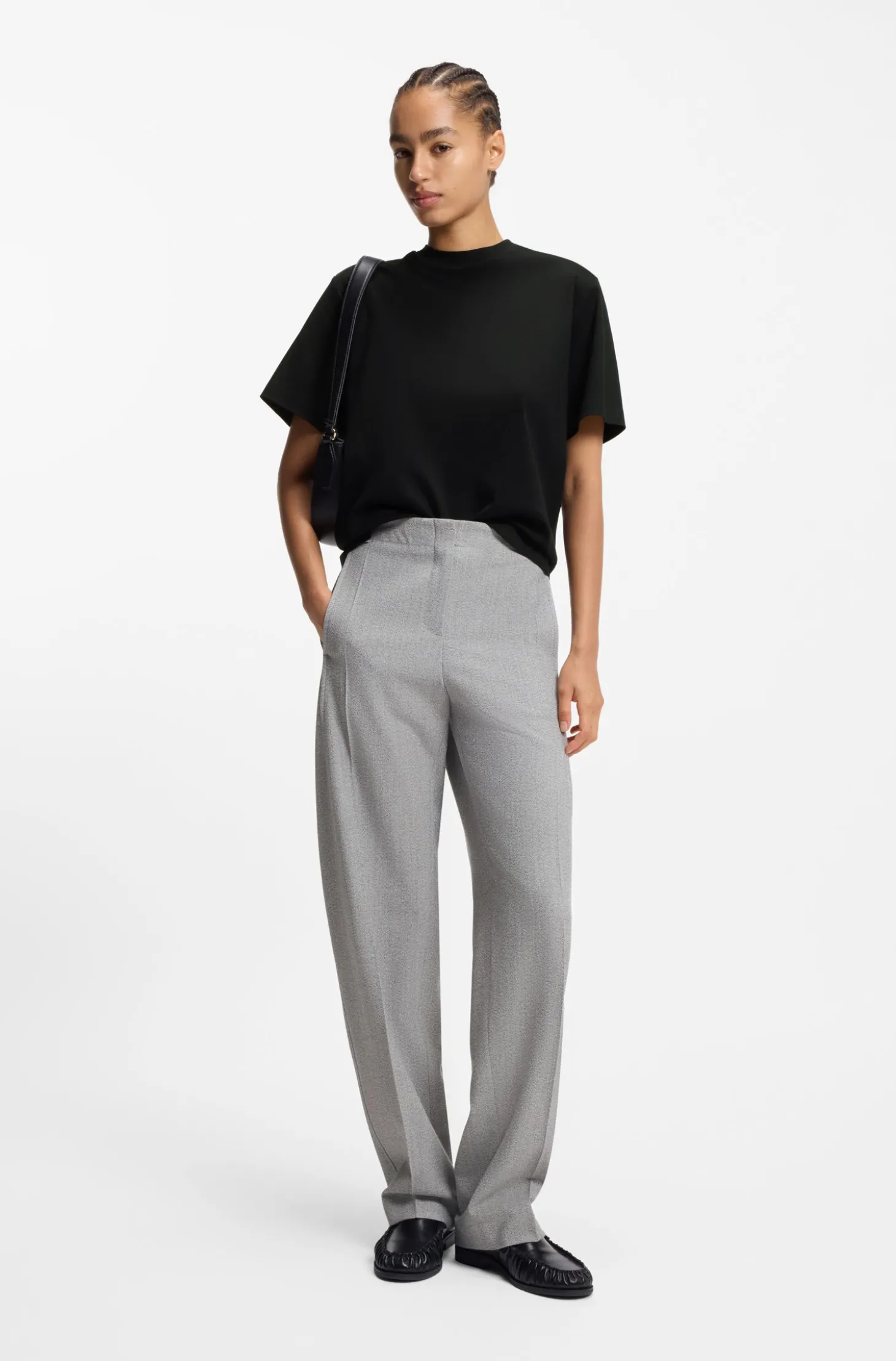 Relaxed-Fit T-Shirt aus merzerisierter Baumwolle