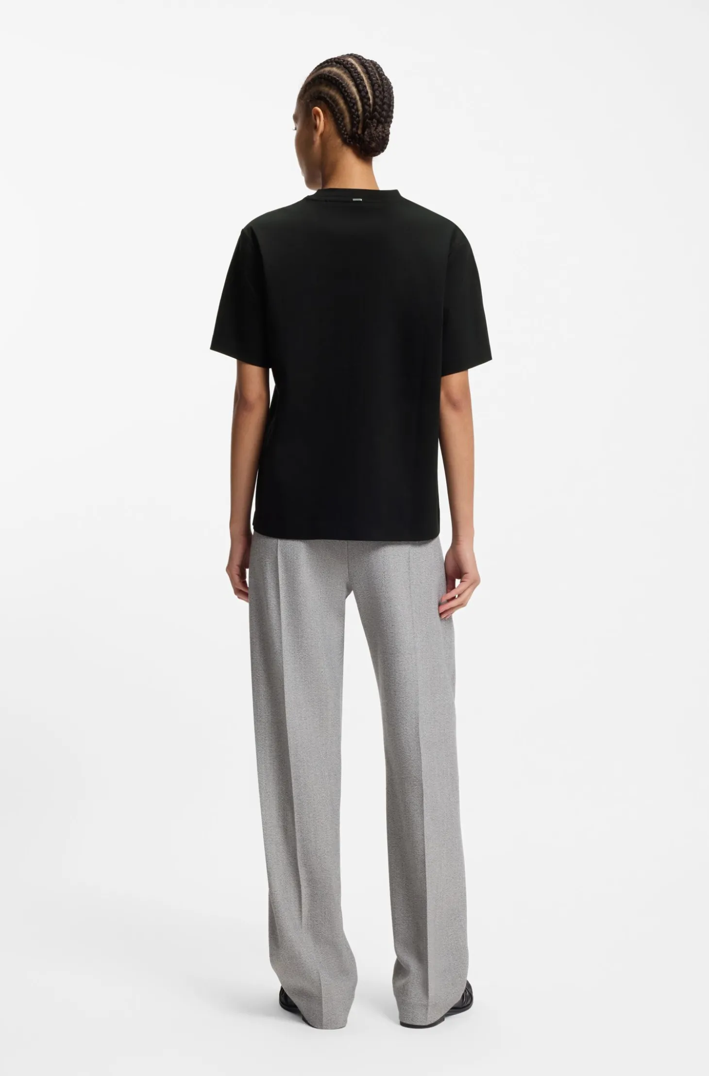 Relaxed-Fit T-Shirt aus merzerisierter Baumwolle