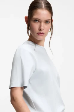 Relaxed-Fit T-Shirt aus merzerisierter Baumwolle
