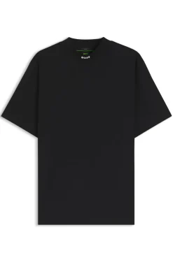 Relaxed-Fit T-Shirt aus Stretch-Baumwolle mit Stehkragen