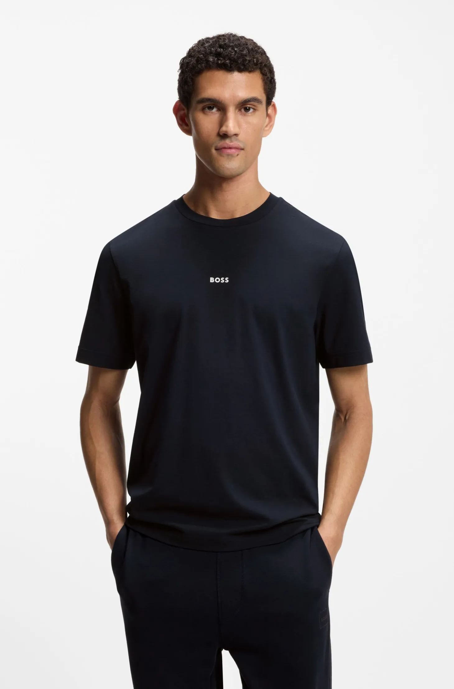 Relaxed-Fit T-Shirt mit geschichtetem Logo-Print